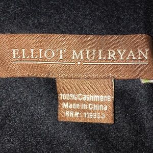 Elliot Mulryan - Cashmere Fringed Scarf Black NWOT
